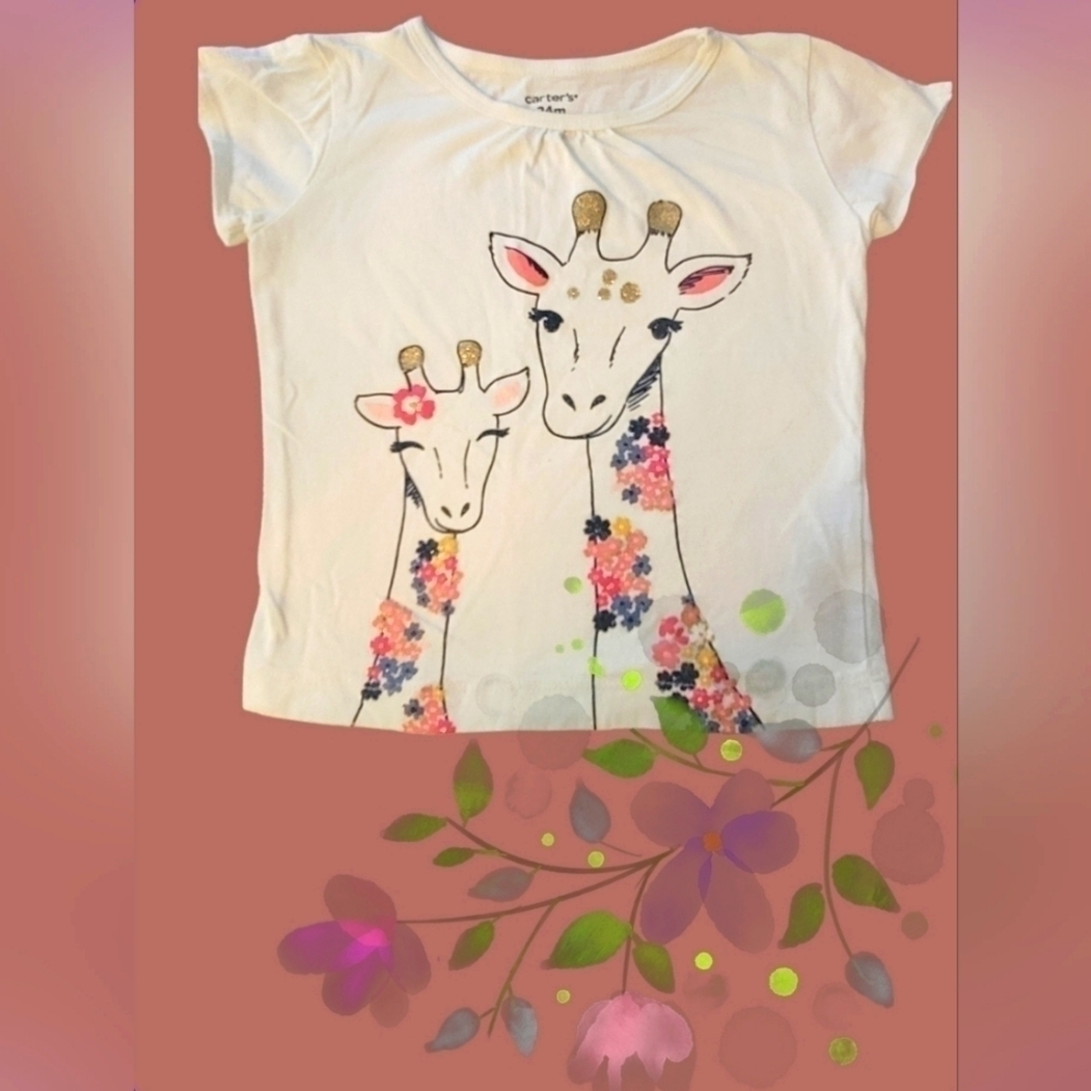Carter's Mom& Me Giraffe short sleeve T-shirt